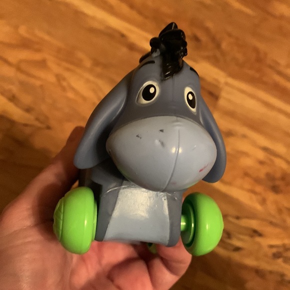 Winnie the Pooh Tigger Piglet Eeyore wheeled cars baby infant toys toddler EUC - Picture 7 of 9